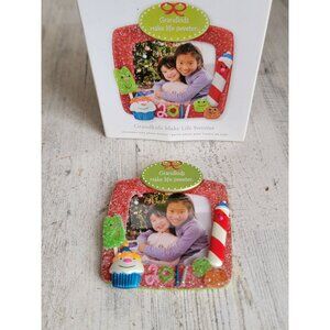 Hallmark grandkids make life sweeter photo frame ornament Xmas candy